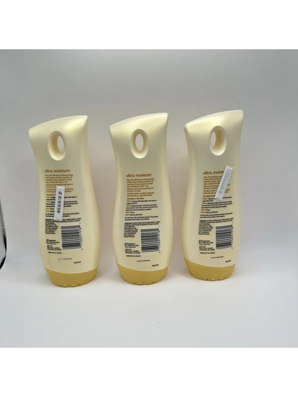 (3) Olay In Shower Body Lotion Ultra Moisture Shea Butter 15.2 fl oz